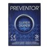 Preventor Super Duper redőzött, rücskös felületű óvszer (3 db) (Közeli lejárati idő)