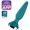 Satisfyer Plug-ilicious 1. anál vibrátor (zöld) (APP-os)