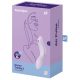 Satisfyer Curvy Trinity 2. vibrátor, léghullámos csiklóizgatóval (lila)
