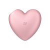 Satisfyer Cutie Heart léghullámos csiklóizgató, vibrációval (rózsaszín)