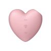Satisfyer Cutie Heart léghullámos csiklóizgató, vibrációval (rózsaszín)