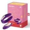 Satisfyer Double Plus Remote párvibrátor, vezeték nélküli távirányítóval
