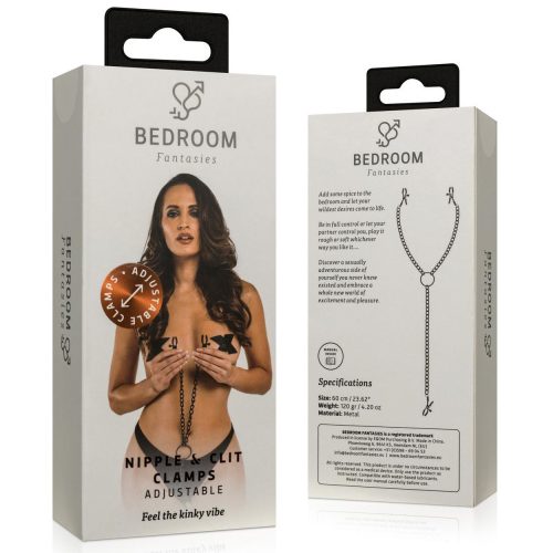Bedroom Fantasies láncos mellbimbó és szeméremajak csíptető