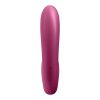 Satisfyer Sunray vibrátor, léghullámos csiklóizgatóval (piros) (APP-os)
