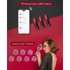 Lovense Exomoon okos rúzsvibrátor (fekete-piros) (APP-os)