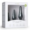 Easy Toys 3 db-os anál dildó szett (fekete)