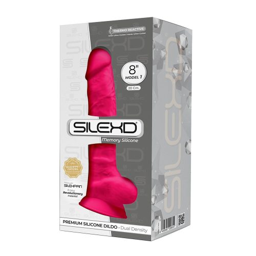 Silexd Model 1. prémium dildó (21 cm - rózsaszín)